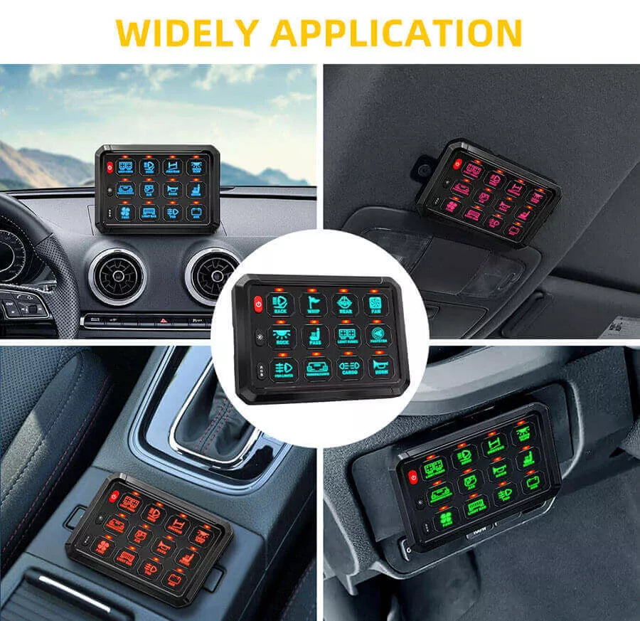 12 and 8 Gang Light Switch Controller - Bluetooth -RGB