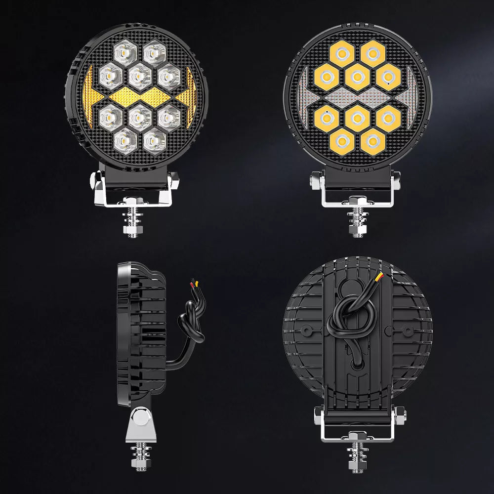 4 Inch Round LED Work / Off-Road Light - OM-930D-12