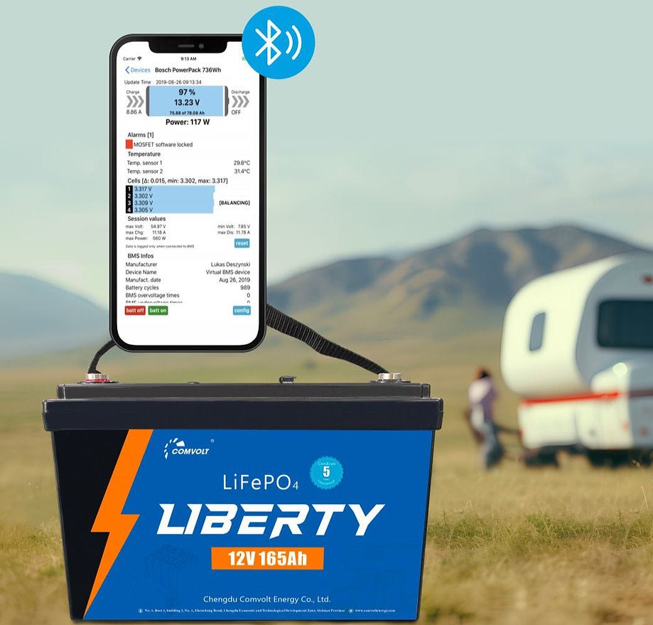 Comvolt Liberty - Value RV Battery (12V 100/165Ah)