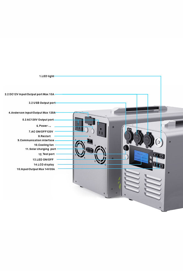 Comvolt 4000 Portable Power Station 12V313Ah (4.006kWH)