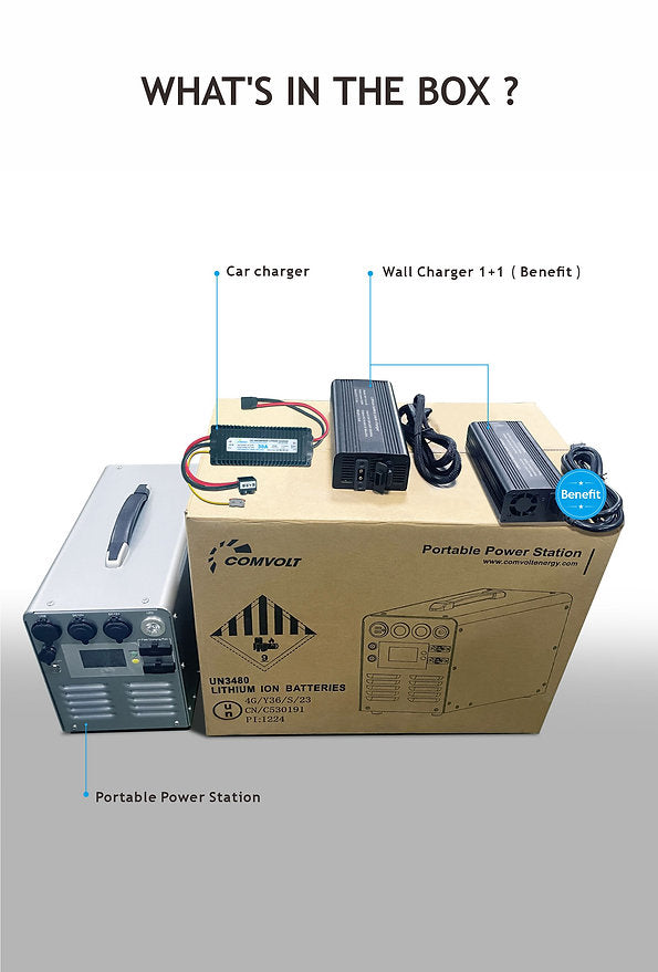 Comvolt 4000 Portable Power Station 12V313Ah (4.006kWH)