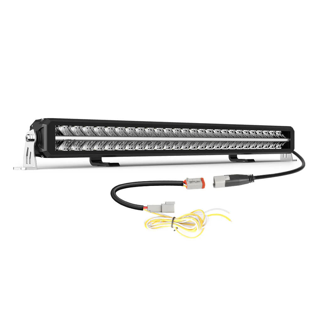 Dual Row LED Light Bar With White/Amber DRL - OM-33-ZH