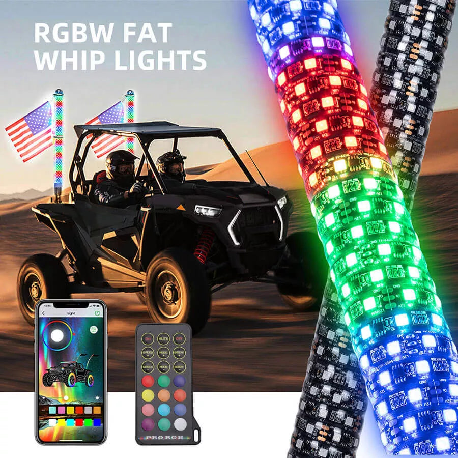 Fatty Whip Lights - 1.75 In Dia x 2ft - OM-829F