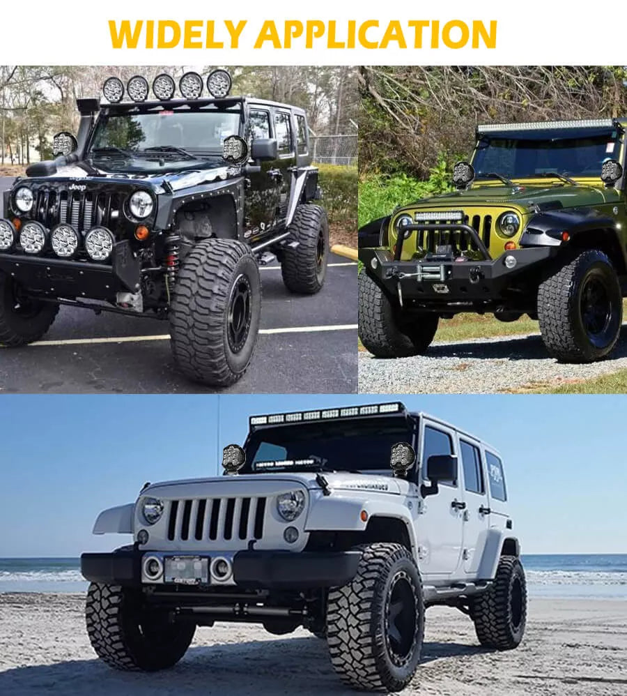 7 and 5 Inch Off-Road Combo-Beam Lights - OM-909