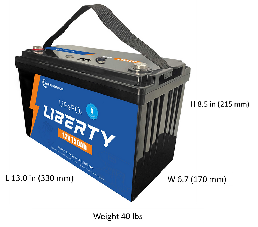 Comvolt Liberty - Value RV Battery (12V 100/165Ah)