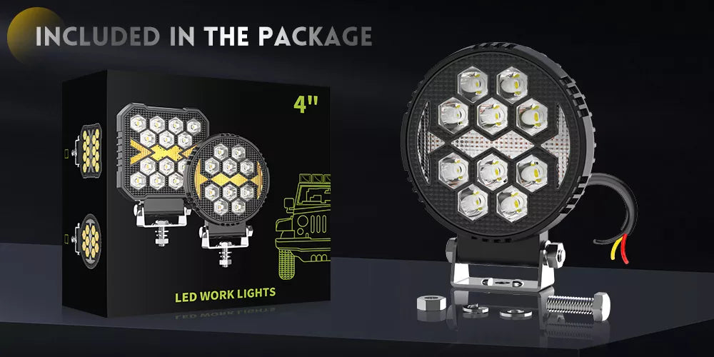 4 Inch Round LED Work / Off-Road Light - OM-930D-12