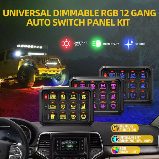 12 and 8 Gang Light Switch Controller - Bluetooth -RGB