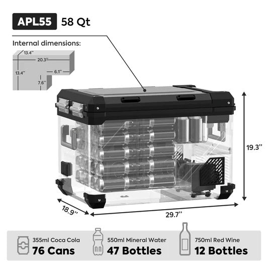 ICECO Fridge/Freezer Dual Zone APL55