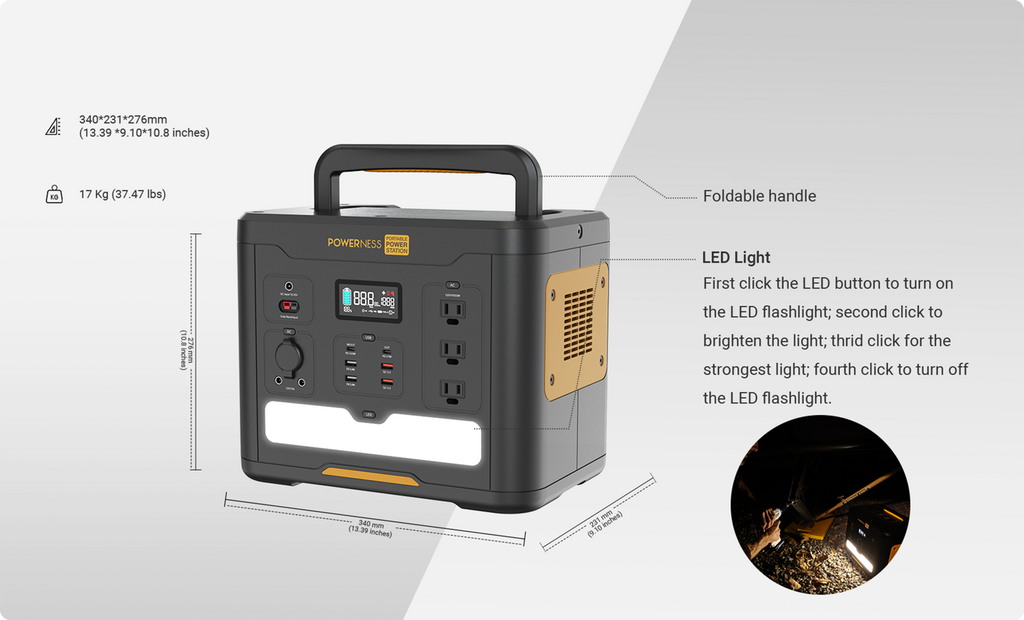 Hiker U1500 Portable Power Station